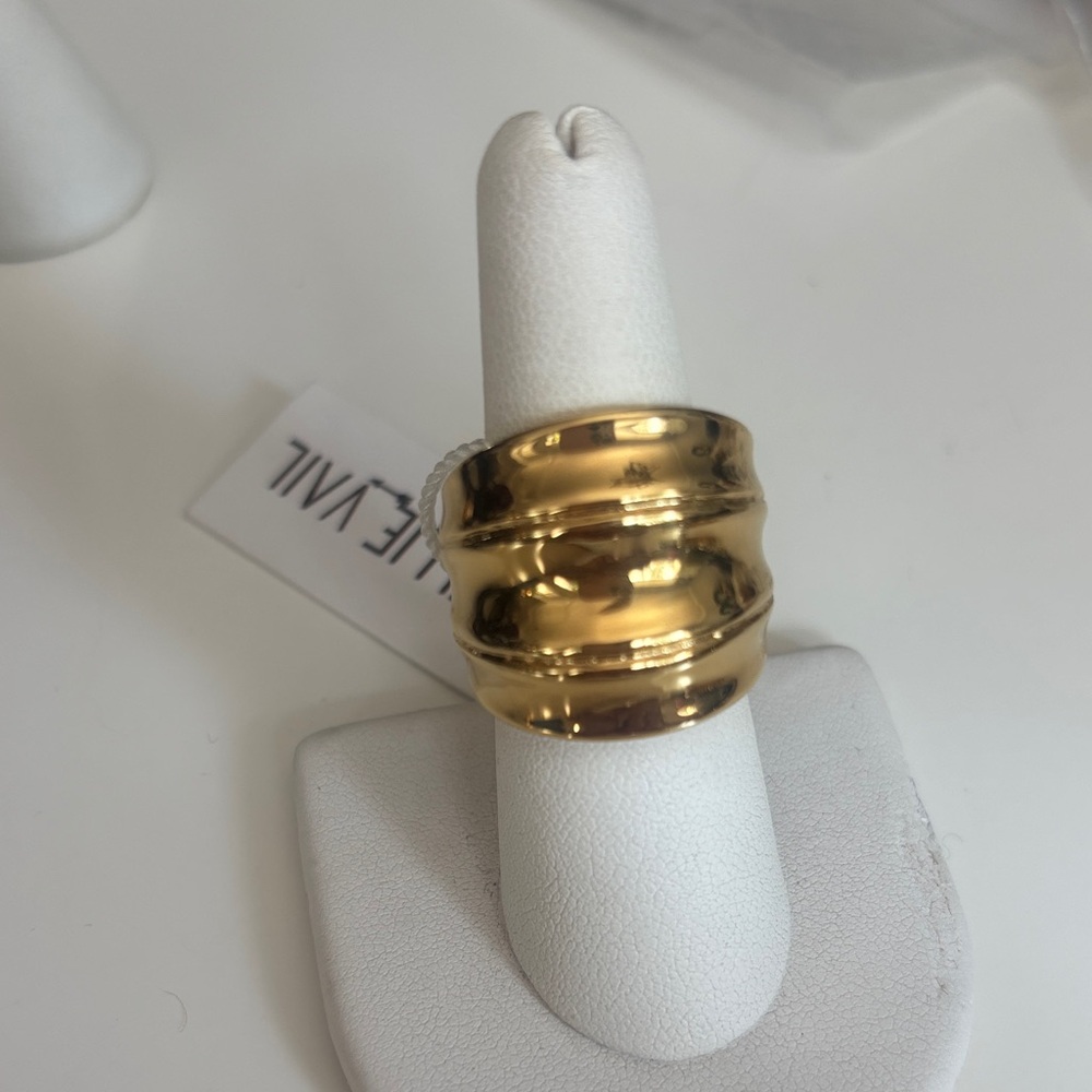 Ellie Gold Statement Ring